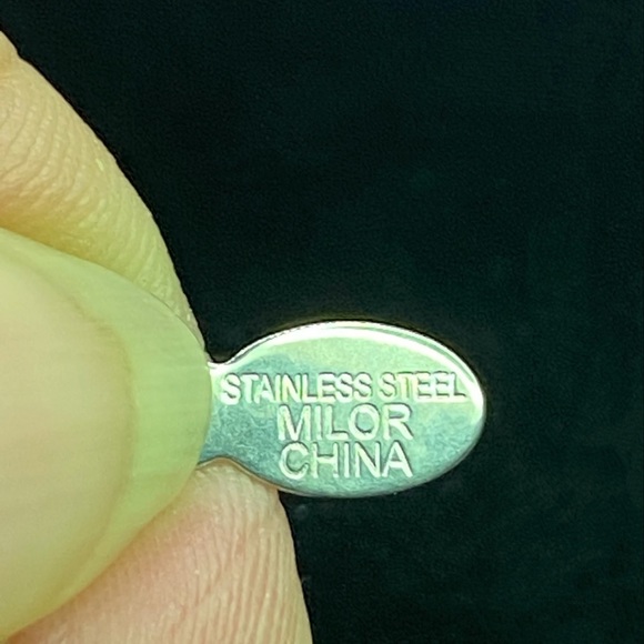 Milor Stainless Steel Mirror Discs Choker Necklace - Picture 3 of 5